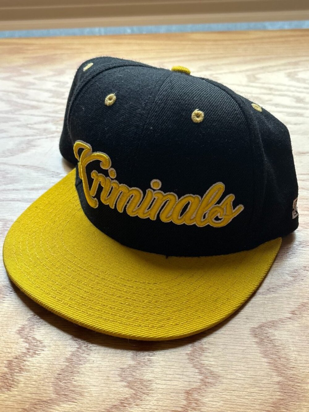 KR3W Kriminals Black and Yellow Snapback Hat